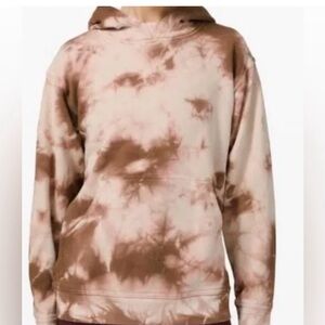 Lululemon All Yours Hoodie Womens Sz 12 Tie Dye Pullover Loose Fit Activewear